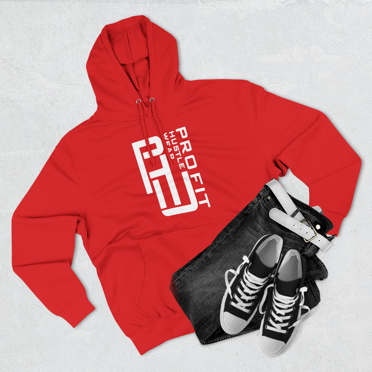 Three-Panel Fleece Hoodie