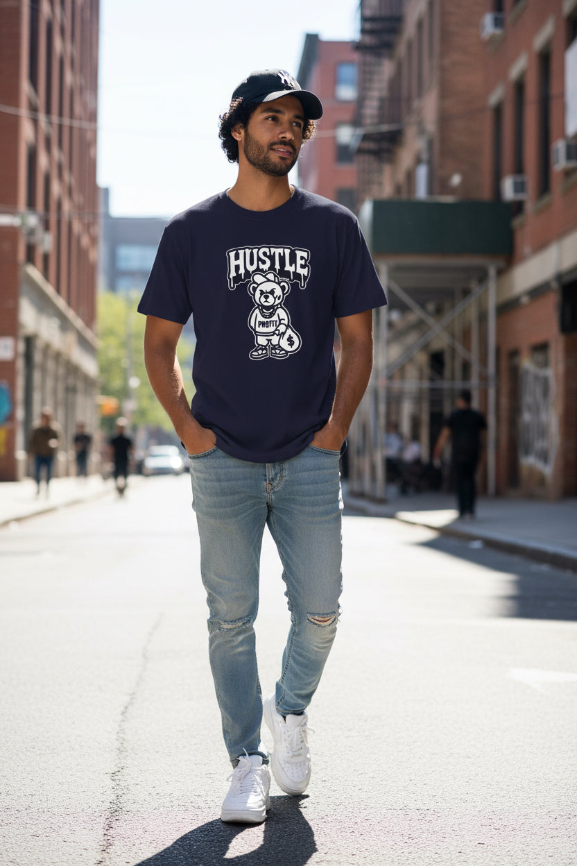 Profit hustle bear tee