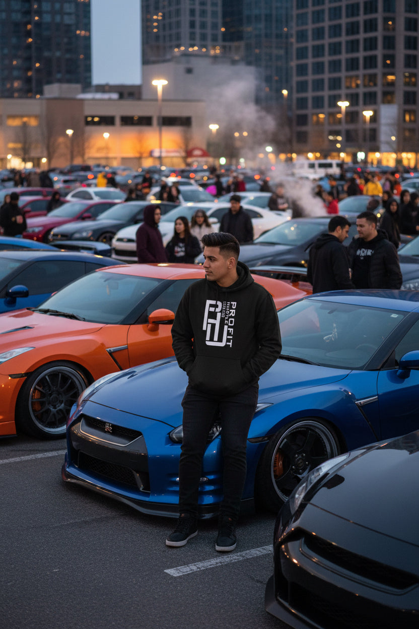Three-Panel Fleece Hoodie